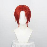 Ccutoo Short Synthetic Hair Akakami No Shankusu Cosplay Wigs From Anime ONEPIECE Heat Resistance Fiber + Wig Cap