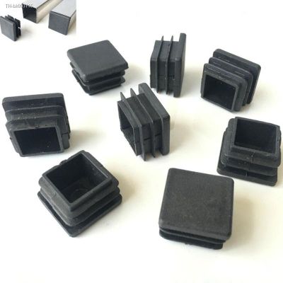 ▨ 20Pcs Black Plastic Blanking End Caps Square Pipe Tube Cap Insert Plugs Bung For Furniture Tables Chairs Foot Pads Protector