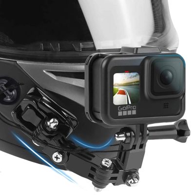 【hot】✴♕  Motorcycle Helmet Mount Gopro 10 9 8 7 6 5 4 3 Yi osmo Face Holder Accessories