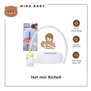 Hút mũi cho bé sơ sinh Richell chất liệu mềm an toàn có hộp đựng dễ vệ sinh