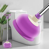 High-Pressure Vacuum Toilet Pipe Plunger Silicone Super Suction Cups Bathroom Clog Remover Vacuum Toilet Sewer Dredging Plunger