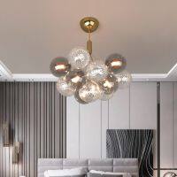 [COD] Warm Bedroom Lamp Boys Childrens Room Chandelier Luxury Glass Dining Lighting