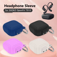 ซิลิโคนสำหรับ SHOKZ OpenFit T910ไร้สายหูฟังปกกันน้ำปกแขนชุดหูฟังป้องกันด้วยเชือกเส้นเล็กตะขอ