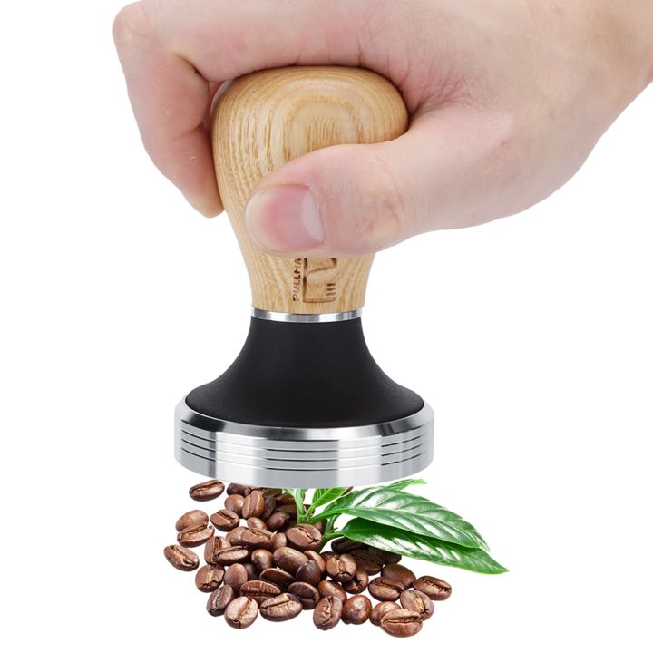 อุปกรณ์ด้ามไม้จำหน่ายกาแฟเอสเปรสโซที่อัดกาแฟสำหรับคนรักออฟฟิศกาแฟคาเฟ่บ้าน