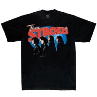 เสื้อยืดคอตตอน COSMICBKK เสื้อยืดลาย THE STROKES