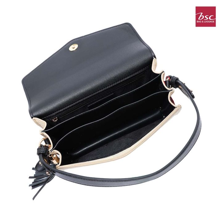 bsc-bag-amp-luggage-กระเป๋าถือ-สายสะพายยาว-รุ่น-gainar-สีดำ