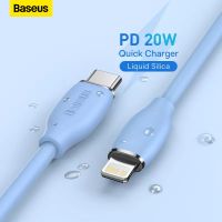 (Spicy Rabbit Head) Baseus USB C สายสำหรับ iPhone 13 12 11 8 Pro Max PD 20W สายชาร์จแบบเร็วสำหรับ Pad Pro USB C ยูเอสบีสายเคเบิลข้อมูลสายเคเบิล USB ชนิด C