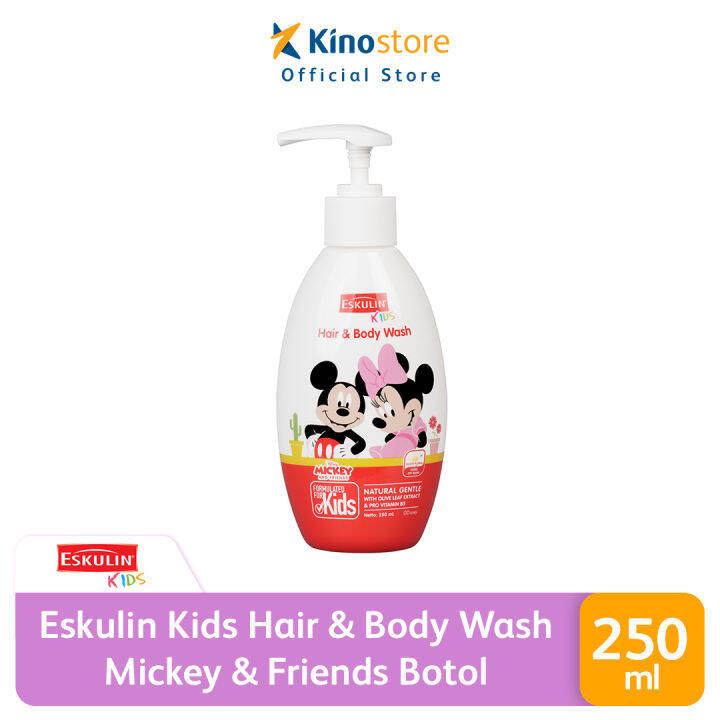 Eskulin Kids Hair & Body Wash Mickey & Friends 250ml Botol Pump ...