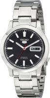 SEIKO Mens SNK795 SEIKO 5 Automatic Stainless Steel Watch with Black Dial