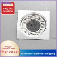 Hair Catcher Shower Room Hair Stopper Sink Mesh Anti-blocking Artifact 304 Stainless Steel Sewer Filter Net 2023 Sink Strainer Dishracks Sink accessor