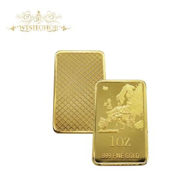 แท่งทองแท่งทองแท้24K เป็นมิตรกับสิ่งแวดล้อม1ทรอยออนซ์1ดอลล่าร์บาร์ทองแท่งทองแท่งสวยงาม