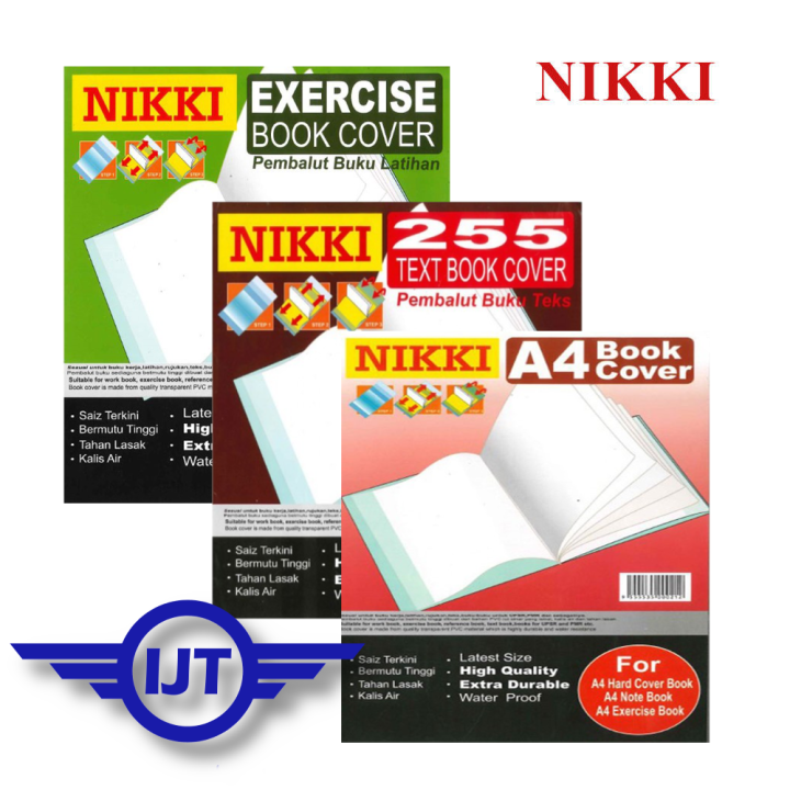 NIKKI Ready Made Book Cover (Clear) Text Book Cover / Exercise Book ...