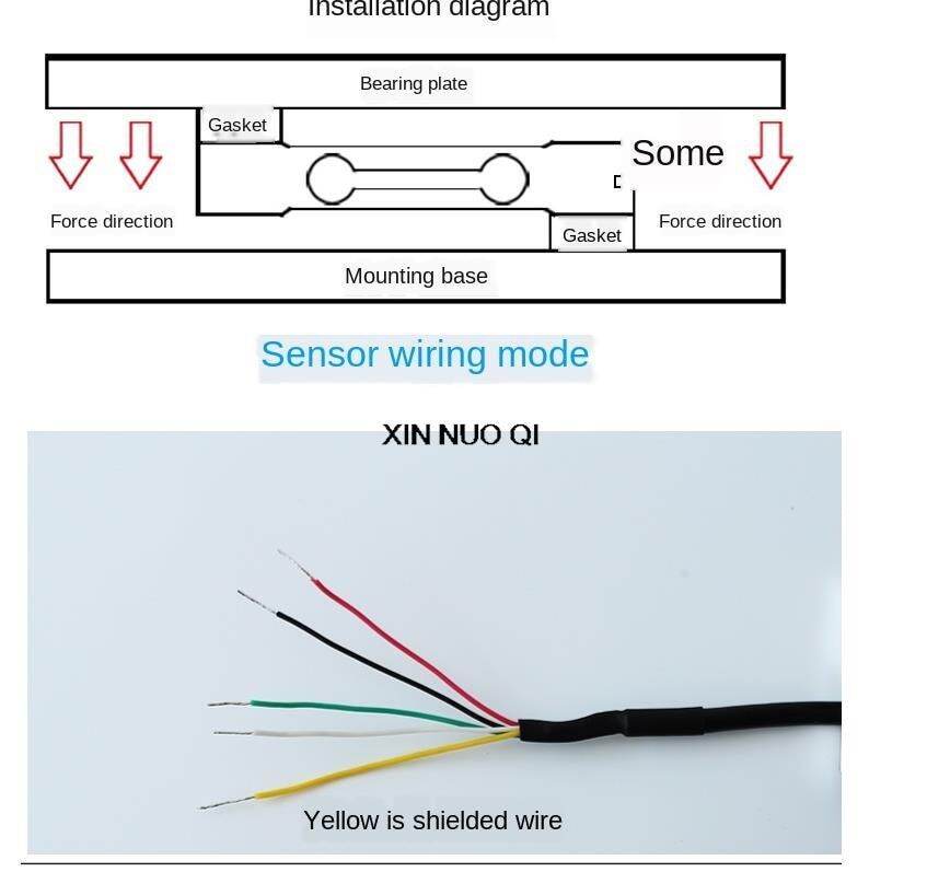 High precision load cell Weighing pressure sensor 300g-1000kg Circuit Diagram