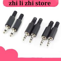 zhilizhi Store 3.5mm RCA male Plug Connector  2 3 4 Pole Mono Stereo Audio Video Dual Audio adapter Cable Wire For Headphone Socket