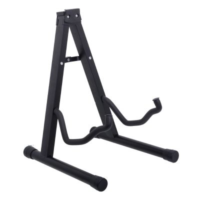 Portable Guitar Folding Fold Tripod Gear Tubular A Shape Acoustic Electric Guitar Stand Black