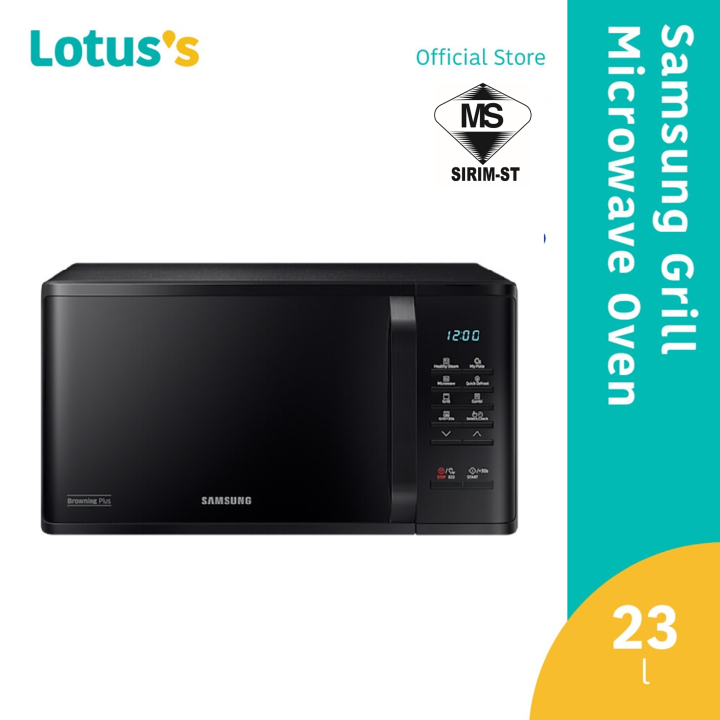 Samsung 23L Grill Microwave Oven with Healthy Steam MG23K3513GK Lazada
