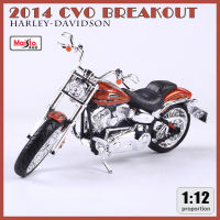 Maisto 1:12 Harley-Davidson 2014 CVO BREAKOUT จำลองรถจักรยานยนต์รุ่นของเล่นรถเกมส์สะสม