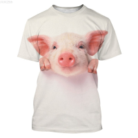 2023 NEW Mens Casual Short Sleeved T-shirt, Pullover, Fashionable Print, Summer Funny Pig Pattern fashion