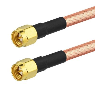 1pcs RG142 SMA Male Plug to SMA Male Plug RF Coaxial Connector Pigtail Jumper Cable Electrical Connectors