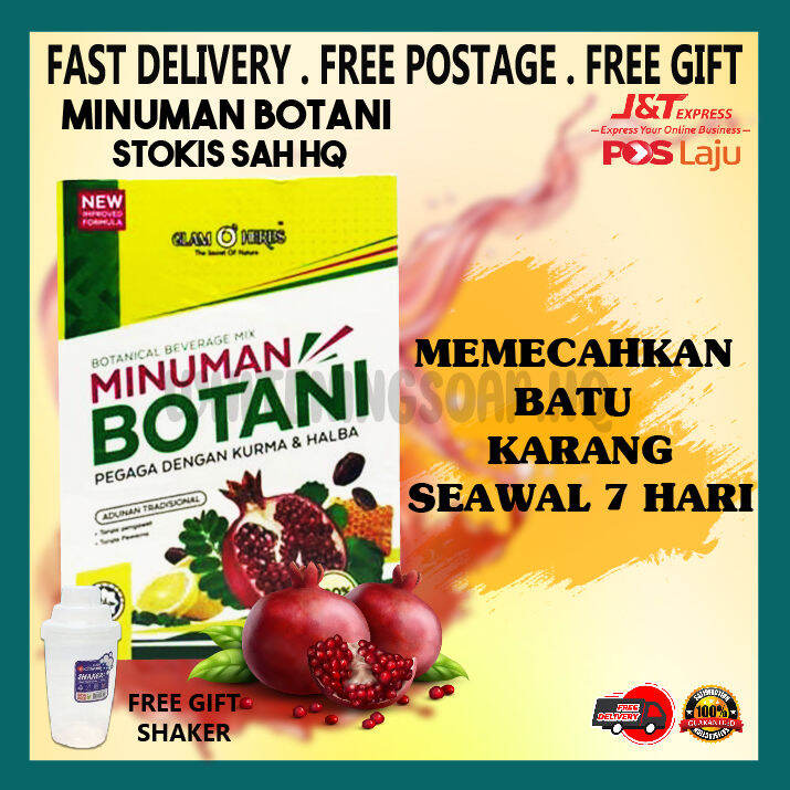 Minuman Botani Penawar Batu Karang GLAMO HERBS ORIGINAL MINUMAN BOTANI ...