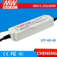 MEAN WELL Original LPF-60-48 48V 1.25A Meanwell LPF-60 48V 60W เอาต์พุตเดี่ยว LED Switching Power Supply