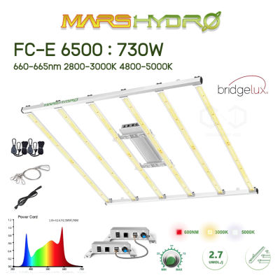 ไฟ LED Mars hydro FC-E 6500 Grow Bars 650W 6 Bars รุ่นใหม่ 2021 IR UV ไฟปลูกต้นไม้ Grow light FC-E6500 Marshydro LED Grow light