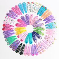 20/40 Pcs/Lot Hair Clips Candy Color Dripping Hair Clip Princess Barrette Korean Hairclip Cartoon Headdress Hairpins for Girls