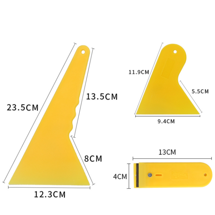 7ชิ้น-อุปกรณ์ติดตั้งฟิล์มกระจกลอกฟิล์มกระจกครบชุด7in1ยางรีดเกียงรีดคัตเตอร์ใบมีดฟิล์มกรองแสงทำความสะอาดกระจกครบชุด7ชิ้น