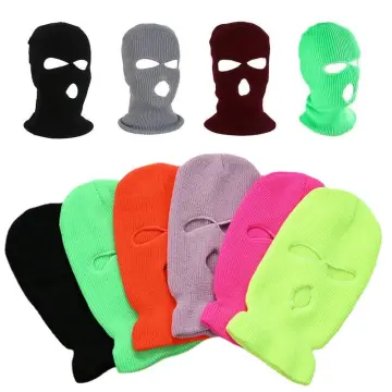 Three Hole Full Face Ski Mask Winter Cap Balaclava Beanie Tactical  Two-color Hat