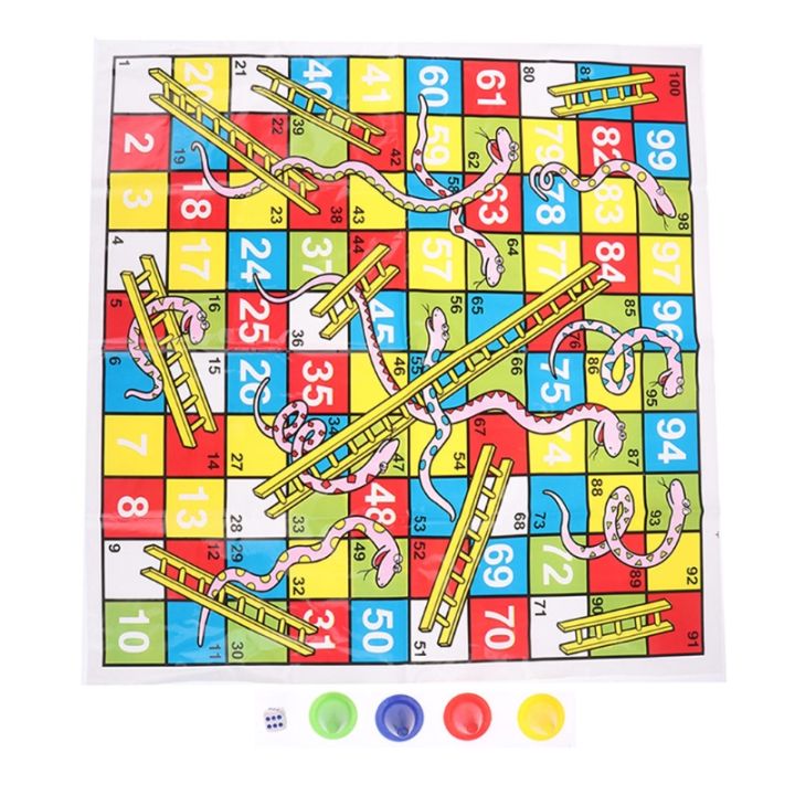 Snake Ladder Board Game Set Flight Chess Educational jogos juegos oyun  Portable Family Party Games Funny Toys for Kids Adults