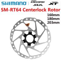 SHIMANO โรเตอร์ SM-RT64 RT64 DEROE SLX XT ดิสก์เบรคจักรยานโรเตอร์160มม. 180มม. 203มม. อะไหล่รถจักรยาน