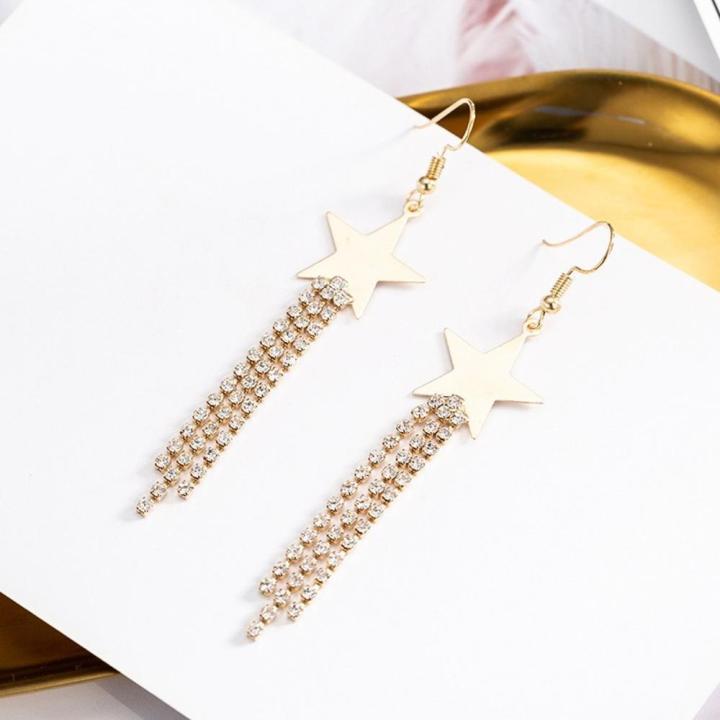 simple-earrings-female-temperament-earrings-trendy-earrings-fashion-earrings-earrings-long-star-earrings