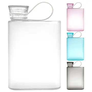 Slim Flat Water Bottle 12.8 Oz Travel Water Bottle Reusable Portable  Imaginative