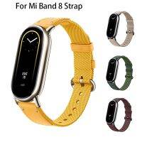 Original Strap for Xiaomi Mi Band 8 Bracelet Fashion Leather Replacement Wristband Miband 8 NFC Correa Mi Band 8 Canvas Straps Furniture Protectors  R