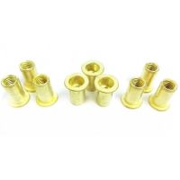 ₪◘ M5 M6 M8 Brass pull rivet nut flat head cylindrical AL.pulled riveting stud nuts