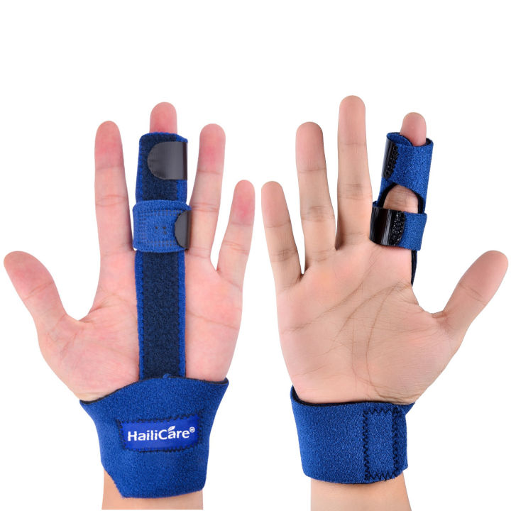 hailicare-รั้งนิ้วปรับได้นิ้วออร์โธซิส-fingerข้อต่อ-แพลง-นิ้วมือแตกหัก-อุปกรณ์คงที่เฝือกรองรับตัวกันโคลง