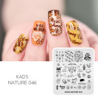 KADS Nail Art แผ่นออกแบบลายบนเล็บ Nature Series Charming Scenery ลายแต่งเล็บภาพแผ่นออกแบบสำหรับ DIY Nail Art