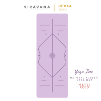 SIRAVANA เสื่อโยคะยางพารา รุ่น Curve PU Matte Coco 5mm