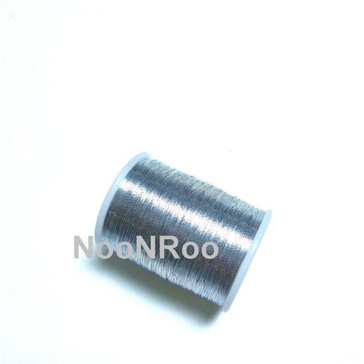 metallicthread-230เมตร-แกนม้วน142yds-ส่วนประกอบซ่อมด้ายห่อไกด์คันเบ็ด-diy-ก้านอาคาร-noonroo-1ชิ้นสายเอ็นตกปลา-dyx3824