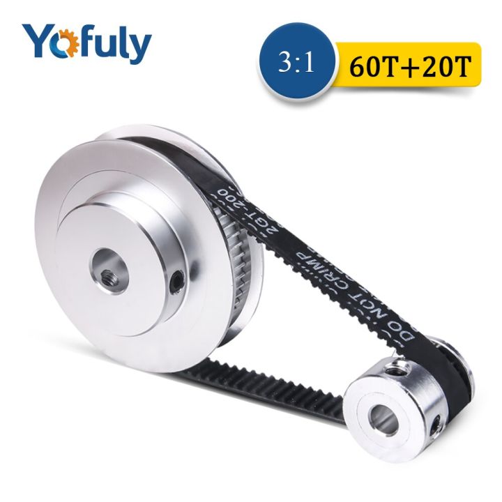 yofuly-ลูกรอกเจาะเข็มขัดจับเวลา-gt2-5-10มม-60ฟัน20ฟันลด3-1-1-3อุปกรณ์เครื่องพิมพ์3d-ความกว้างเข็มขัดจับเวลา6มม