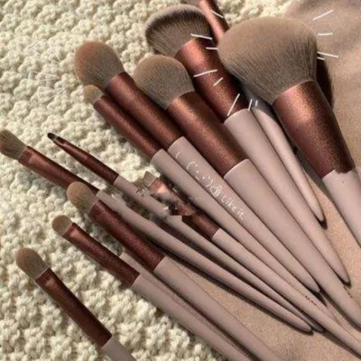 High-end Original 13 pcs Sijiqing makeup brush set with soft bristles 13 pcs blush eye shadow concealer foundation loose powder highlighter brush