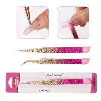 ❦☫  1Pcs Ended Tweezer with Silicone Pressing rhinestones Sticker Picking