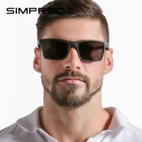 SIMPRECT UV400 Polarized Sunglasses Men 2023 Anti-Glare Drivers Square Sunglasses Retro Vintage Mirror Sun Glasses For Men Cycling Sunglasses