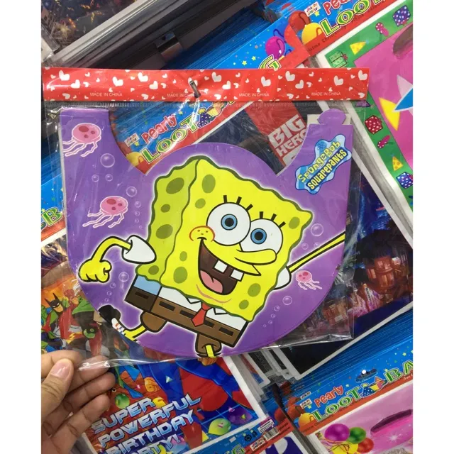 10pcs SpongeBob Party Hats Lazada PH