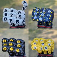 PG Smiley Golf Digital Magnetic Closure Iron Head Cover Iron Head Wedge Copper 4-9 asp Variety of Golf Club Protectors