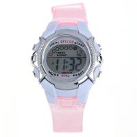 Fashion Children Digital Alarm Date Wrist pink детские часы наручные relogio