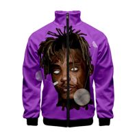 Stand Collar Zipper Jacket Men Fans Coat Fashion Repper Juice Wrld Sweatshirt 3D Print Hot Trend Highstreet Casual