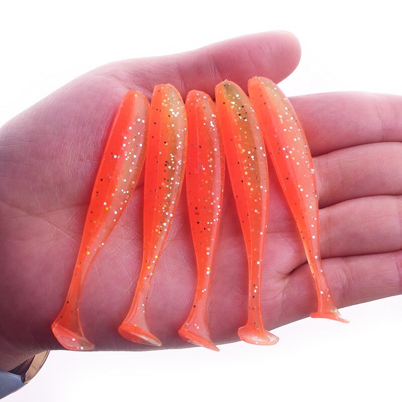 3Pcs Luminous Soft Bait 75mm 3.8g Worms Squid Fishing Lure Rubber Skirt High Imitation Octopus Fishing Tackle WD-159 