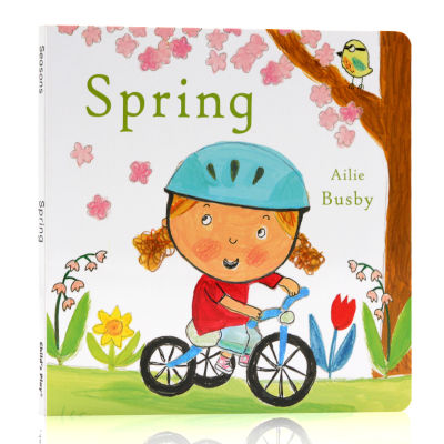 Spring spring English original picture book childrens Enlightenment cardboard picture story book perceiving the four seasons child S play publishing parent-child interaction