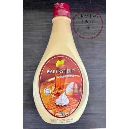 BAKERSFIELD CARAMEL SYRUP 700G/Expiration Date SEPTEMBER 2023